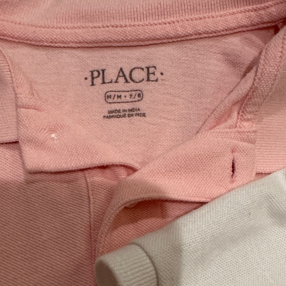 BUNDLE Pink and White Cotton Polo Set The Children's Place - Picture 2 of 7